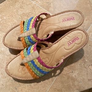 Born wedge sandal used excellent condition size 9